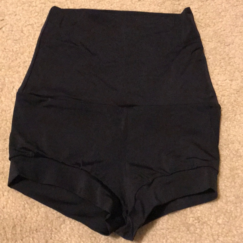 High waisted dance shorts